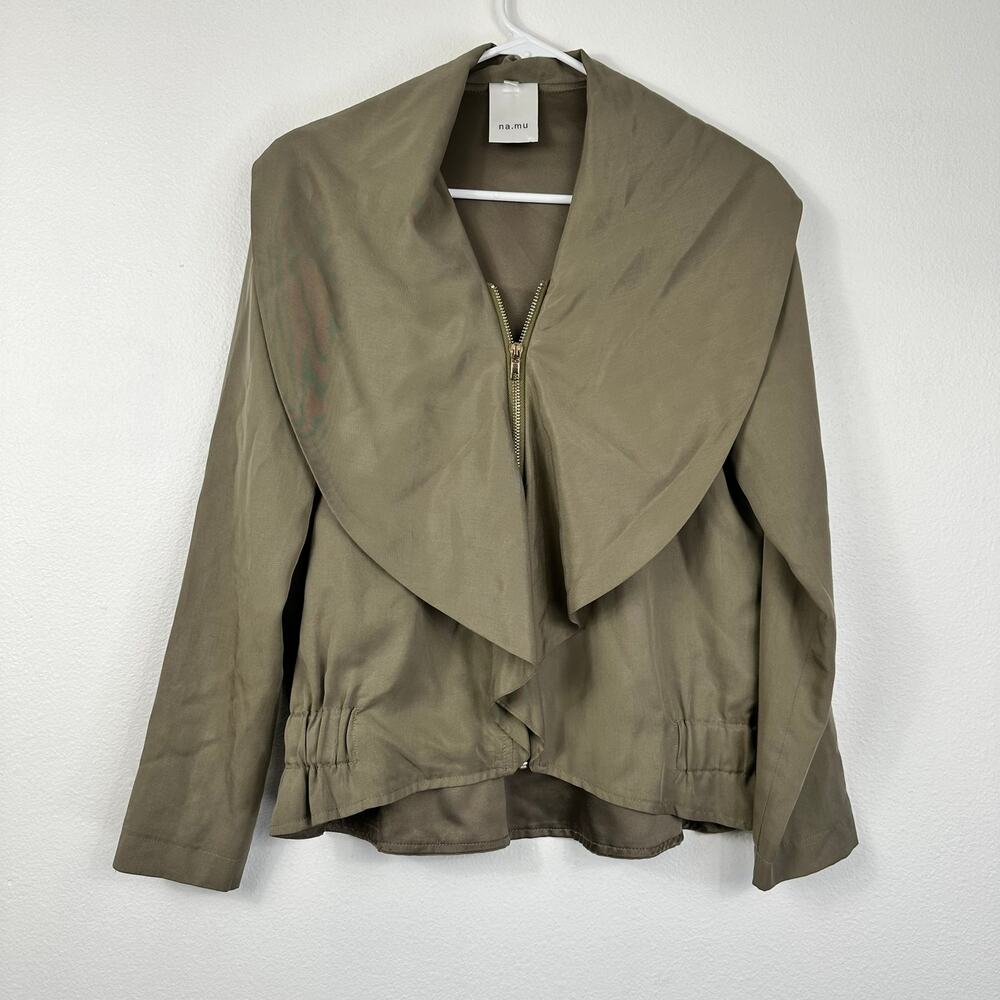 Na.Mu Jacket Lightweight Large Collar lagenlook Artsy Contemporary